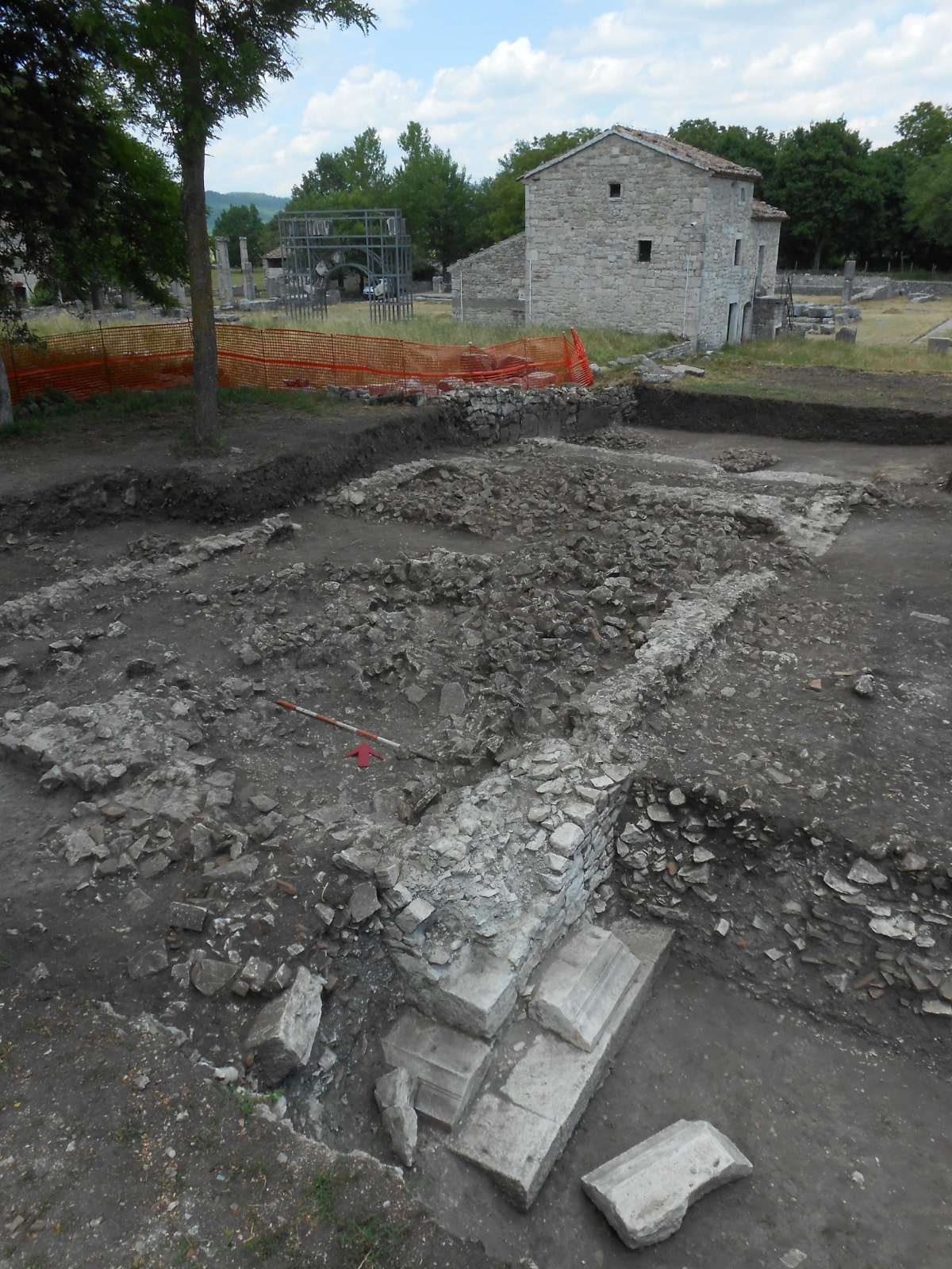 Particolare dello scavo